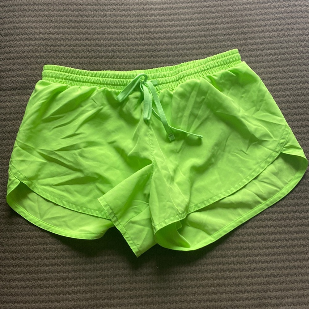 Neon green shorts